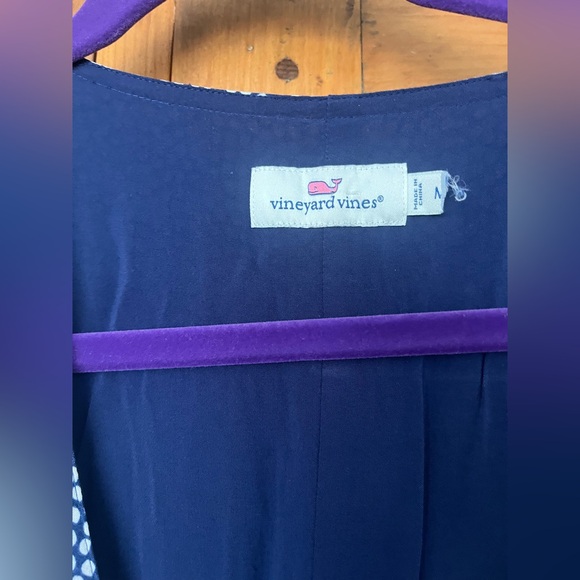 Vineyard Vines M Scallop Dot Wrap Dress - Picture 3 of 6